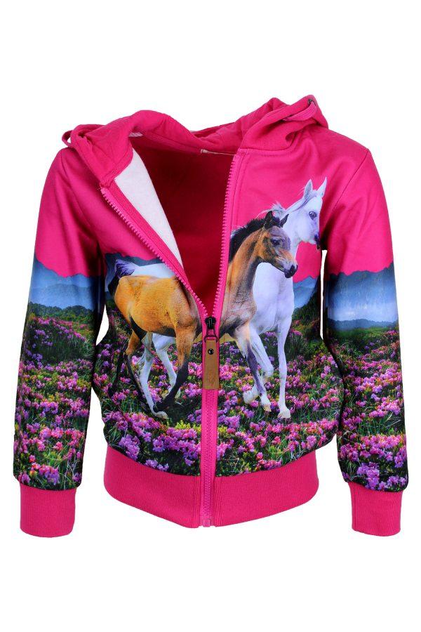 sweatjacke pony rosa