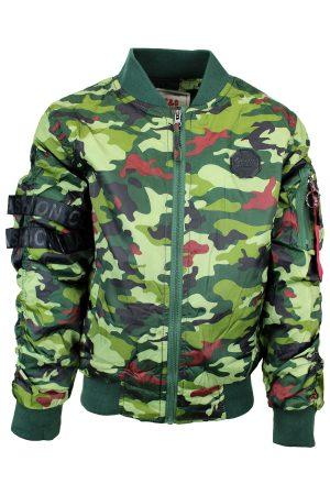 Bomberjacke Camo grün