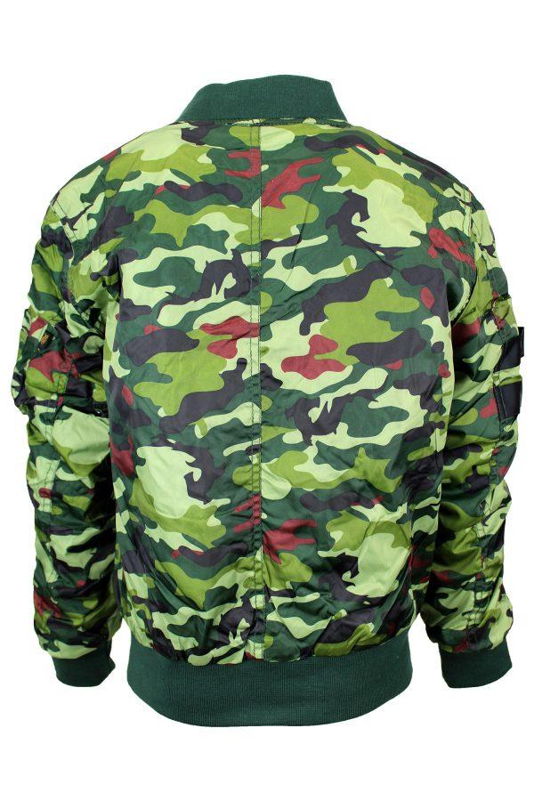 Bomberjacke Camo grün