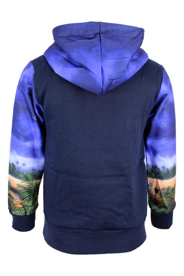 Kapuzenpullover Dinosaurier T-Rex blau