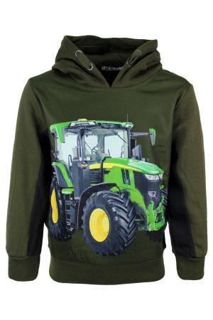Kapuzenpullover Traktor John Deere grün
