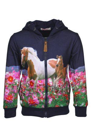 Sweatjacke Pony blau