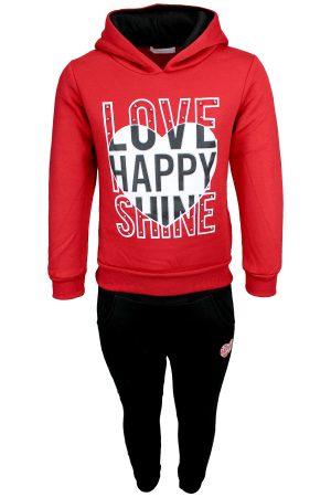 Jogginanzug / Hausaun zug Happy rot