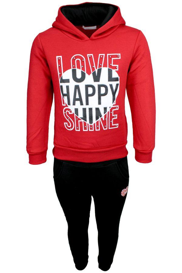 Jogginanzug / Hausaun zug Happy rot