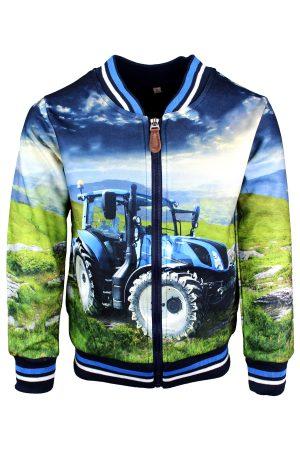 Bomberjacke Traktor blau