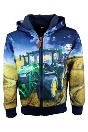 vSweatjacke blau Traktor grün