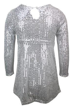 Kleid Great Glamour weiss silber