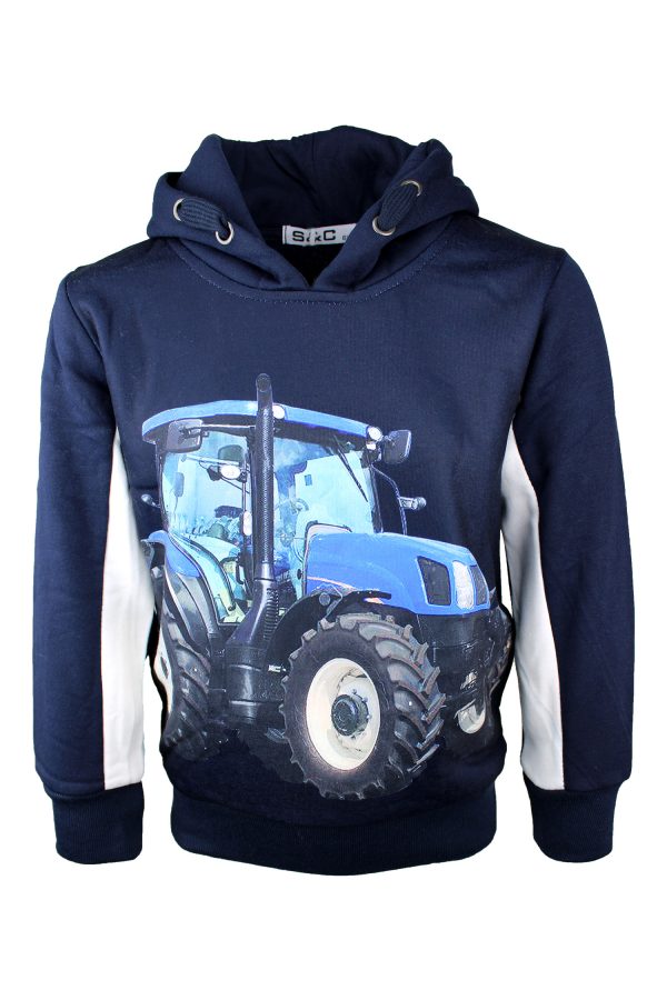 Kapuzenpullover Traktor blau