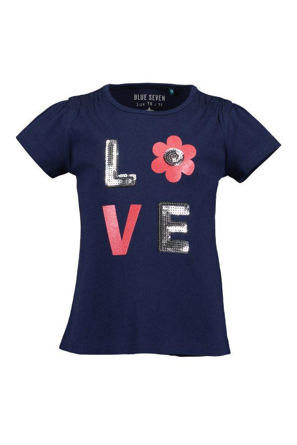 Shirt Blue Seven Love blau