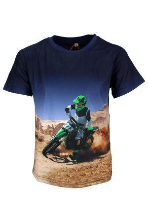 Shirt Motorcross blau